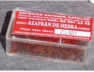 Box of 0.8 grams of saffron strands