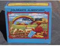 Box of 100 food coloring sachets (Arco Iris brand)